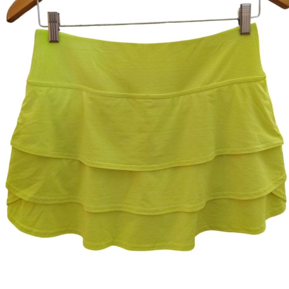 Athleta Women's Swagger Skort Size Small Ruffle Tiered Tennis Pickleball Golf
